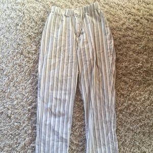 Blue/white striped Brandy Melville Tilden pants